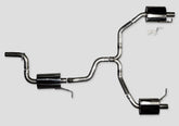 AWE Touring Edition Exhaust for VW CC 2.0T - Dual Outlet - Diamond Black Tips - Primary